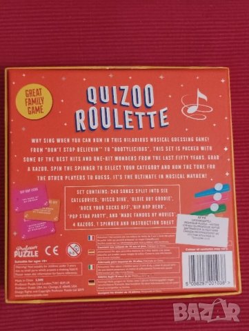 Игра QUIZOO ROULETTE. , снимка 4 - Игри и пъзели - 45627468