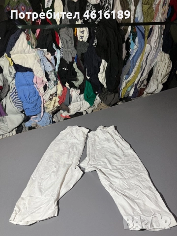 Бели нарязани памучни парцали 10кг разфасовка, снимка 4 - Други стоки за дома - 51973543