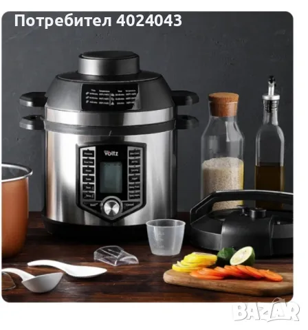 Мултикукър под налягане и Фритюрник Air Fryer 2в1, 6L, 44 функции, 12 програми, снимка 3 - Мултикукъри - 47229815