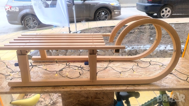 Дървена шейна 