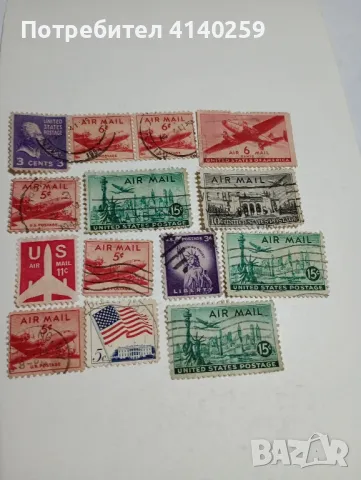 САЩ   - марки стари , снимка 1