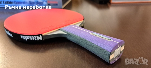 НОВО nittaku factive 7 хилка за тенис на маса дърво hammond japan гума, снимка 5 - Тенис - 51751395