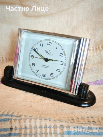 Много Рядък Руски Соц СССР Настолен Часовник Будилник ПИОНЕР от 1957 г