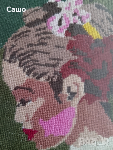 Гоблен момиче с книга , снимка 2 - Гоблени - 52689290