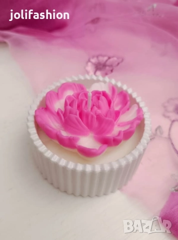 Букет от соеви свещи, снимка 6 - Декорация за дома - 52169112