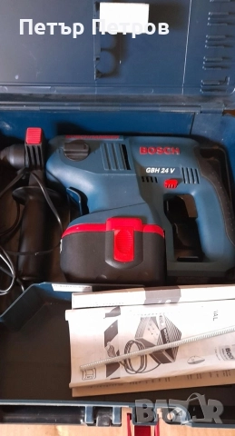 "Bosch GBH 24V SDS+" Професионален акумулаторен перфоратор, снимка 2 - Бормашини - 52773505