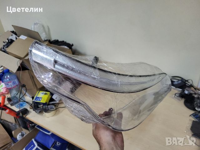 Стъкла за фарове с вежди за BMW E60 E61 stykla far farove 60 61, снимка 8 - Части - 46373275