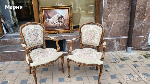 Два броя барокови кресла , снимка 4 - Столове - 53490730