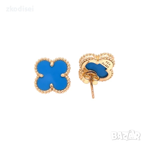 Златни обеци Van Cleef & Arpels 4,35гр. 14кр. проба:585 модел:32151-3, снимка 2 - Обеци - 50601552