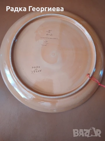 Керамична стенна чиния, снимка 5 - Декорация за дома - 50608259