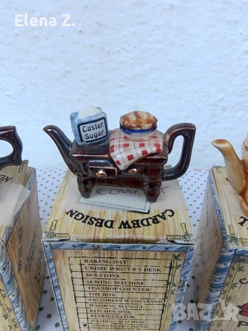 Колекционерски чайници орнаменти Paul Cardew, снимка 3 - Колекции - 52798470