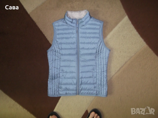 Елеци S.OLIVER  дамски,М  /бял и син/, снимка 6 - Елеци - 48159741