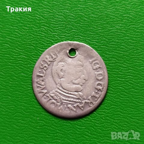 Полска сребърна монета на Сигизмунд, снимка 2 - Нумизматика и бонистика - 45520748