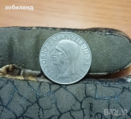 1 лира Италия 1940 нециркулирала, снимка 2 - Нумизматика и бонистика - 53977879