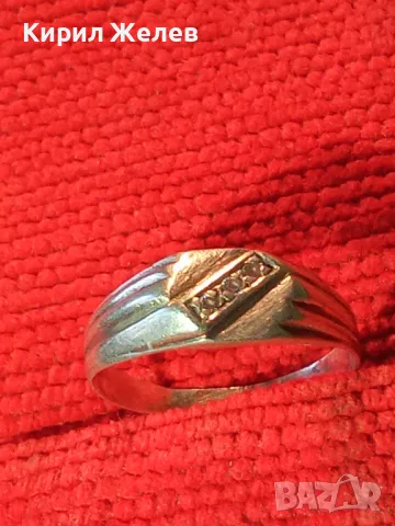 СТЪР СКЪПОЦЕНЕН АНГЛИЙСКИ СРЕБЪРЕН ПРЪСТЕН СРЕБРО 925 с ЮВЕЛИРНО ФАСЕТИРАНИ ЦИРКОНИ 47570, снимка 11 - Пръстени - 48901726