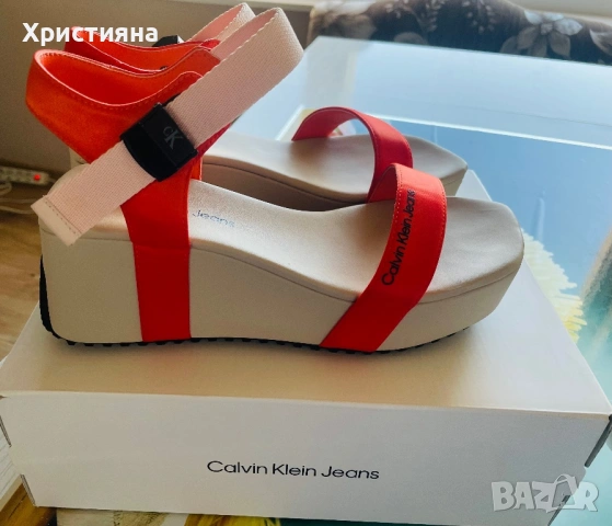 Дамски сандали Calvin Klein, снимка 3 - Сандали - 53967302