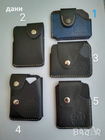 Картодържач ,картхолдър от естествена кожа 