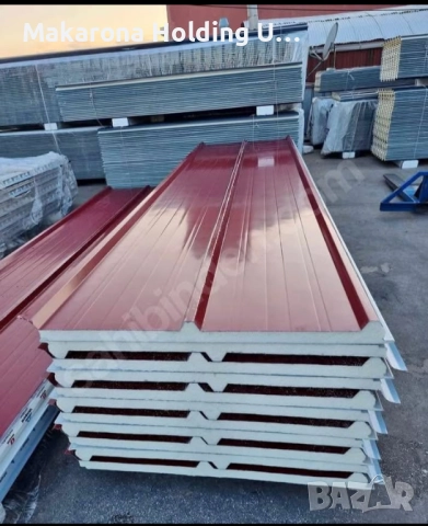 Сандвич панели за стена и покрив 4см дебелина, снимка 4 - Строителни материали - 51506305