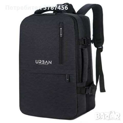 Раница за лаптоп Urban Explorer SkylineGear, до 39.62 cm, USB порт, черна, снимка 1 - Части за лаптопи - 45596255