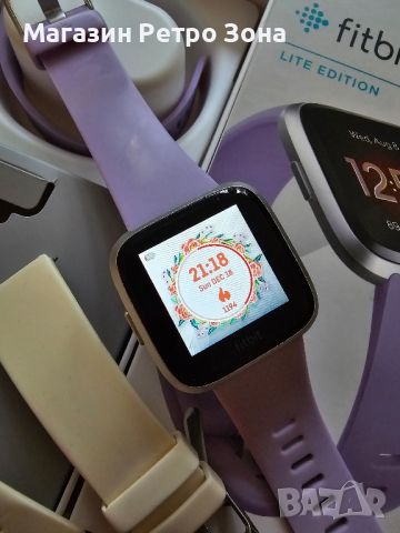 Смарт часовник FitBit Versa LITE FB415SRLV

, снимка 4 - Смарт гривни - 45806090