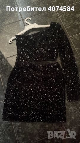 Черна къса рокля, снимка 1 - Рокли - 45403933