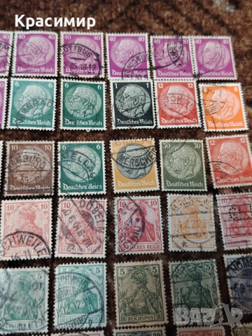 Винтидж ПОЩЕНСКИ марки DEUTSCHES REICH, снимка 3 - Филателия - 53023744