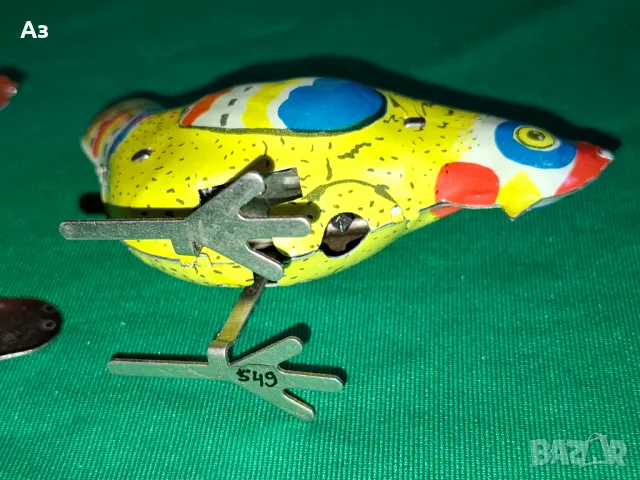 СССР 2 стари руски механични ламаринени играчки Петел и Кокошка Made in USSR, снимка 6 - Колекции - 50086632