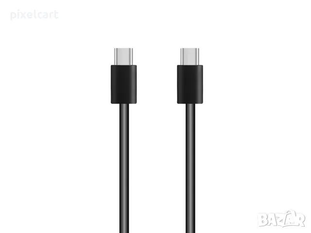 Кабел от USB-C към USB-C, 2м, fast charging, Черен, снимка 1 - USB кабели - 47992747