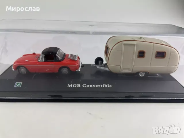 1:72 HONGWELL MGB КАРАВАНА КОЛИЧКА ИГРАЧКА МОДЕЛ, снимка 1