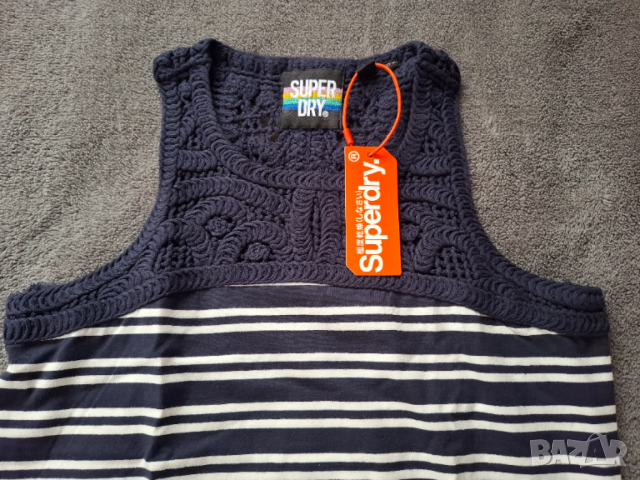  Памучна рокля SuperDry S/M, снимка 3 - Рокли - 52453337