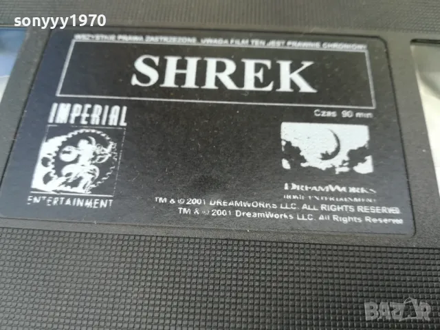SHREK-VHS VIDEO TAPE 0705251625, снимка 5 - Други жанрове - 50192690