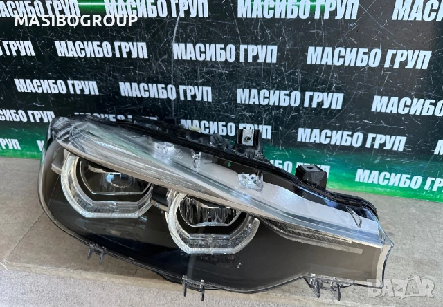 Фарове BMW LED фар Shadow Black Line за Бмв Ф30 фейс Bmw 3 F30 F31 LCI, снимка 4 - Части - 49292775