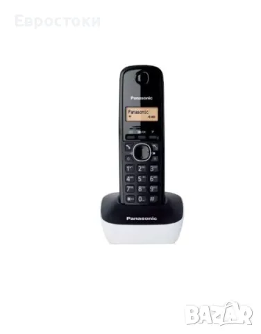 Безжичен DECT телефон Panasonic KX-TG1611 с течнокристален черно-бял дисплей, снимка 1 - Стационарни телефони и факсове - 47826675