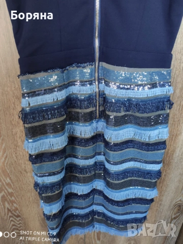 Carolina Cavour нова луксозна рокля с пайети, снимка 10 - Рокли - 53917002