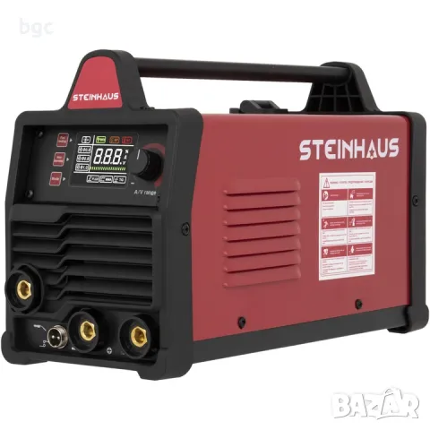 НОВ Инвертор за заваряване с флюсова тел с MIG/TIG/MMA поток Steinhaus Dual PROFESSIONAL 130 A, снимка 4 - Друга електроника - 50291016