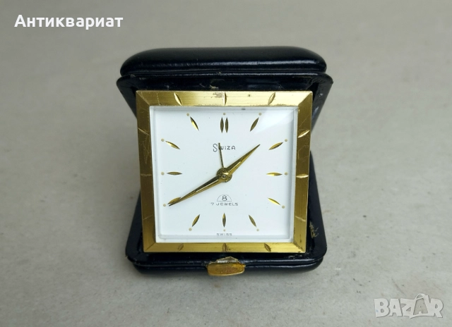 Швейцарски туристически будилник SWIZA 8 (7 JEWELS), снимка 2 - Други - 52575000