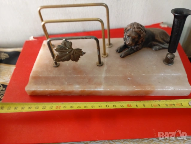 Винтидж мастилница,пенал, снимка 2 - Антикварни и старинни предмети - 53768446