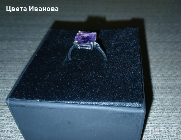 продавам сребърен пръстен, снимка 2 - Пръстени - 54263233