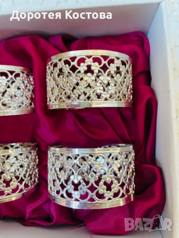 Красиви посребрени пръстени от Англия, снимка 2 - Антикварни и старинни предмети - 53895628