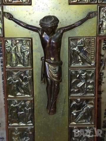Кръст за стена/разпятие, снимка 6 - Антикварни и старинни предмети - 54183949