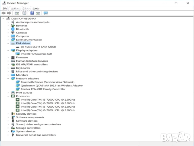 Лаптоп 15.6" DELL Latitude 3580 i5-7200U 2.5GHz/RAM 8GB DDR4/SSD 128GB/HDMI/Web-Камера, снимка 11 - Лаптопи за дома - 51835122