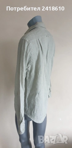 Boggi Milano Len/ Лен Regular Fit Mens Size M ОРИГИНАЛ! Мъжка Ленена Риза., снимка 8 - Ризи - 53709252