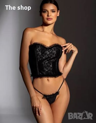 Секси корсет с прашки в черен цвят JESSICA Gatta Bodywear (008), снимка 1 - Бельо - 46085589