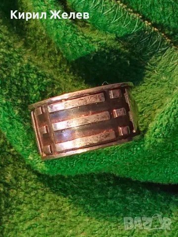 СТИЛНО АРТ ОРНАМЕНТИРАН СРЕБЪРЕН ПРЪСТЕН ЛАКИРАНО СРЕБРО ВИСОКА ПРОБА РЪЧНА ДИЗАЙНЕРСКА РАБОТА 46796, снимка 13 - Пръстени - 50023706