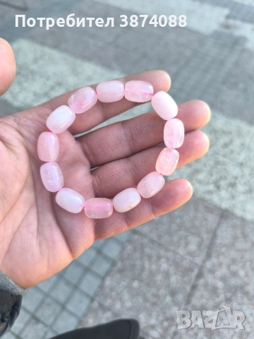 Гривна Розов Кварц , снимка 2 - Гривни - 52063328