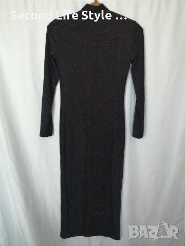 Дълга блестяща дамска рокля по тялото с кристали под бюста р-р M (EU 38), снимка 8 - Рокли - 54157735