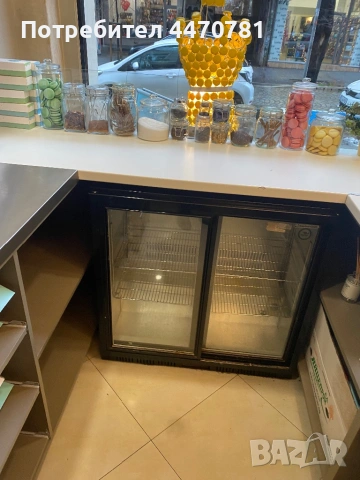 Професионално търговско обзавеждане – П-образен бар/плот с темперирано стъкло и HACCP работна маса, снимка 9 - Оборудване за магазин - 53388825