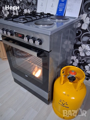 Комбинирана Готварска Печка Beko, снимка 13 - Печки, фурни - 54136231