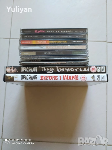 2Pac Лот Оригинални дискове/максита/ДВДта, снимка 3 - CD дискове - 53384674