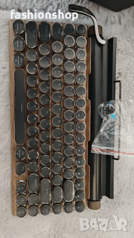 Геймърска клавиатура ретро дизайн, снимка 4 - Клавиатури и мишки - 53668709